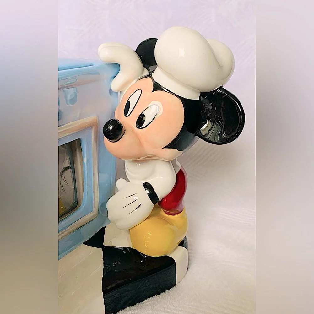 Disney Store Mickey Minnie Pluto Baking Oven Cookie Jar - Picture 3 of 13